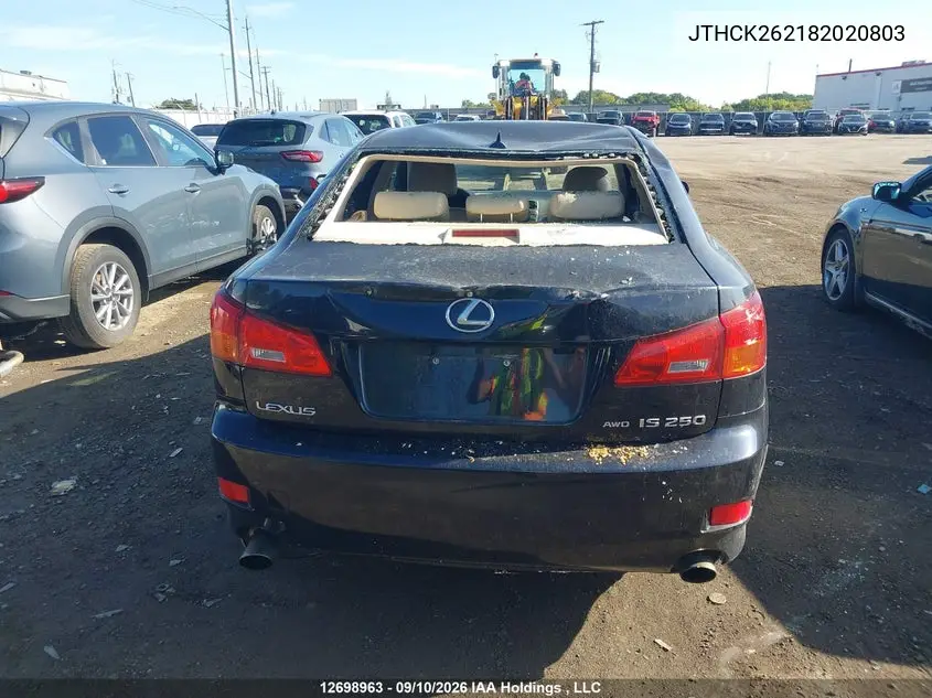 2008 LEXUS IS VIN JTHCK262182020803 — фото 16