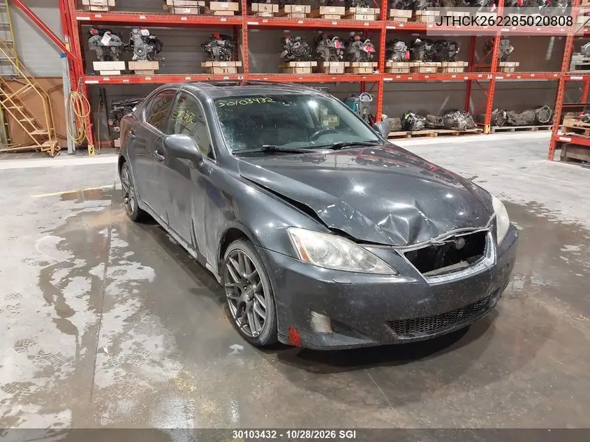 LEXUS IS 2008, VIN JTHCK262285020808