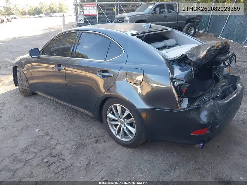 2008 LEXUS IS VIN JTHCK262082023269 — фото 3