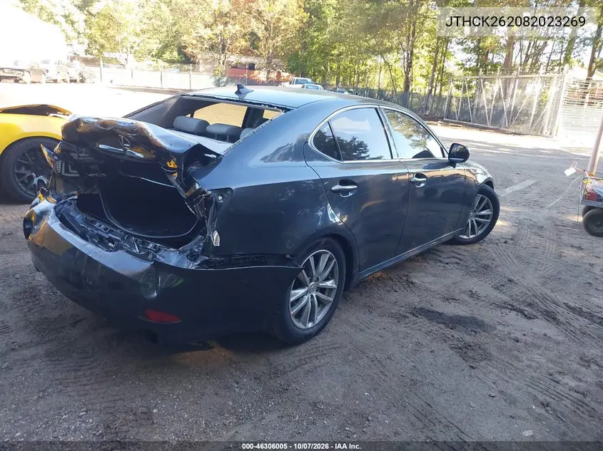 2008 LEXUS IS VIN JTHCK262082023269 — фото 4