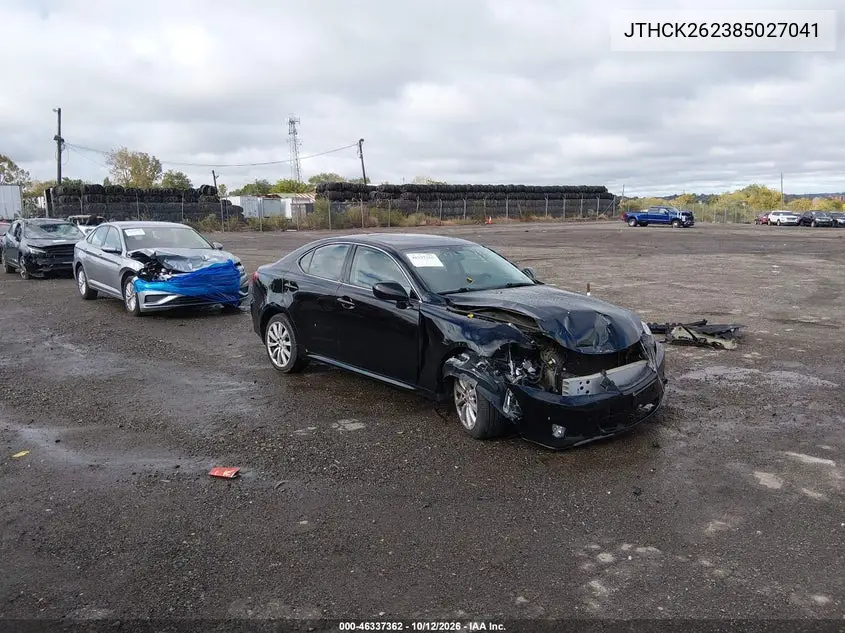 LEXUS IS 2008, VIN JTHCK262385027041
