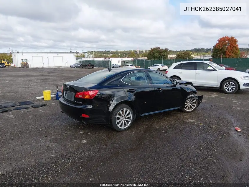2008 LEXUS IS VIN JTHCK262385027041 — фото 4