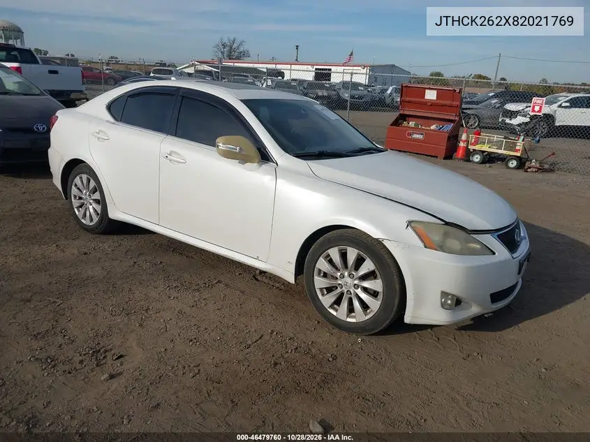 LEXUS IS 2008, VIN JTHCK262X82021769