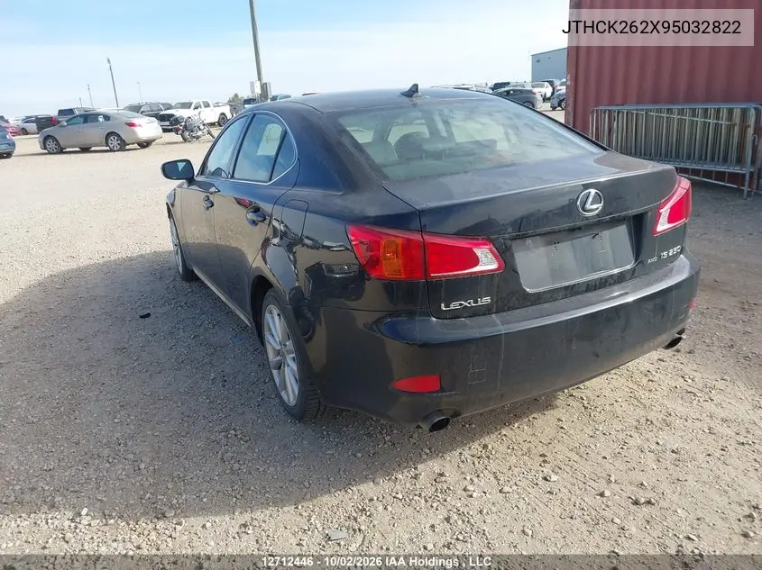 2009 LEXUS IS VIN JTHCK262X95032822 — фото 3