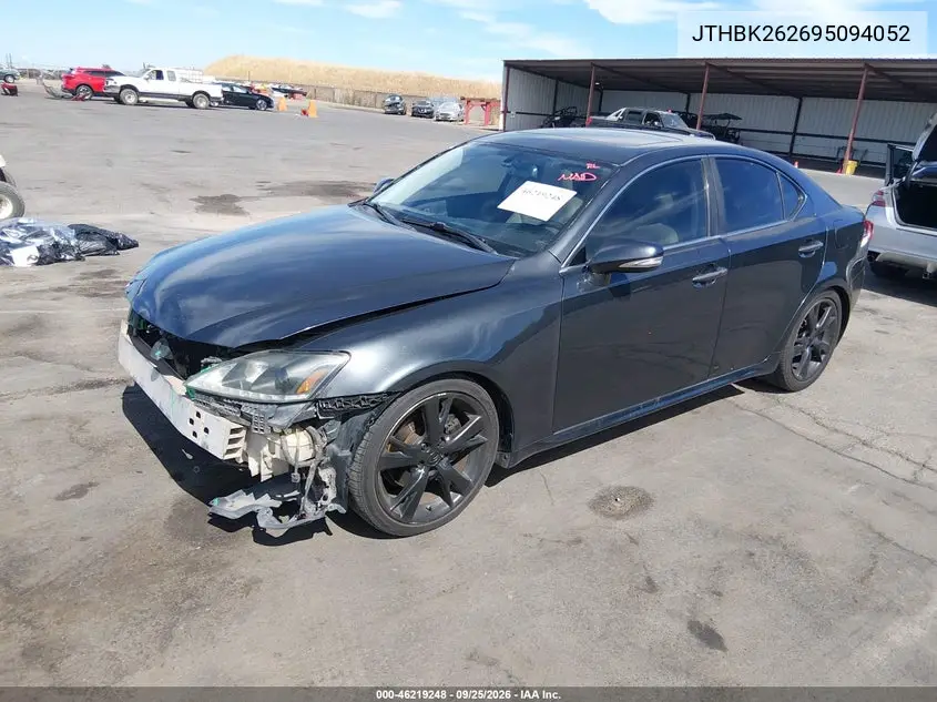2009 LEXUS IS VIN JTHBK262695094052 — фото 2