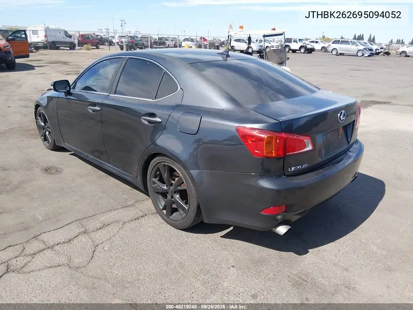 2009 LEXUS IS VIN JTHBK262695094052 — фото 3