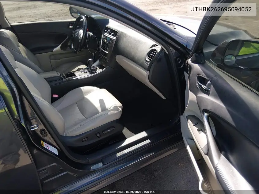 2009 LEXUS IS VIN JTHBK262695094052 — фото 5