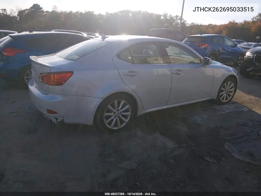 2009 LEXUS IS VIN JTHCK262695033515 — фото 4