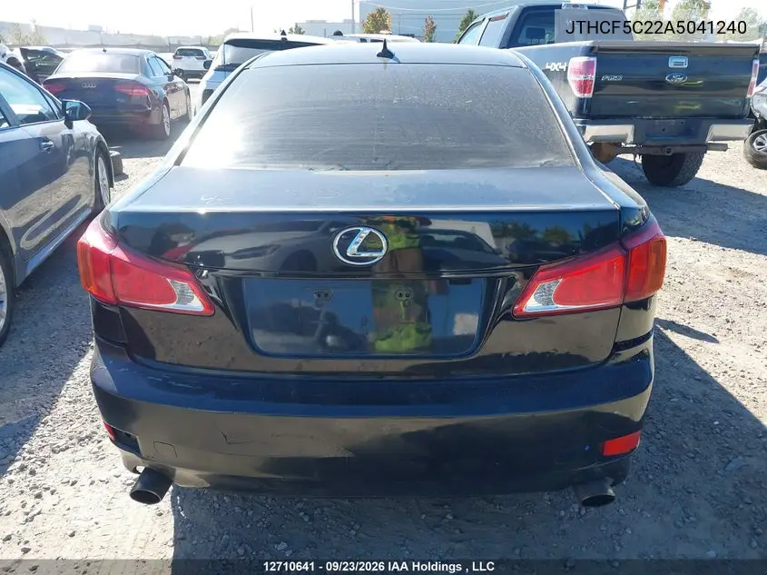2010 LEXUS IS VIN JTHCF5C22A5041240 — фото 16