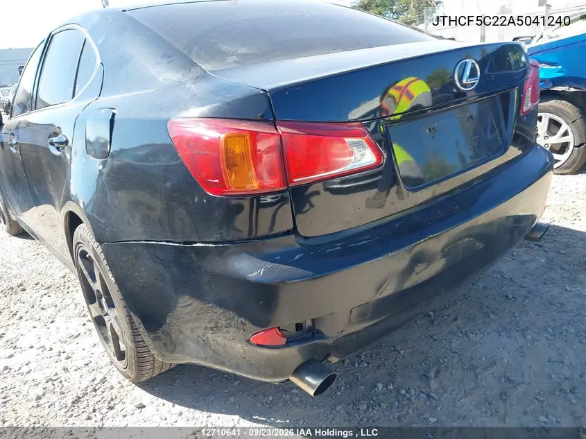 2010 LEXUS IS VIN JTHCF5C22A5041240 — фото 19