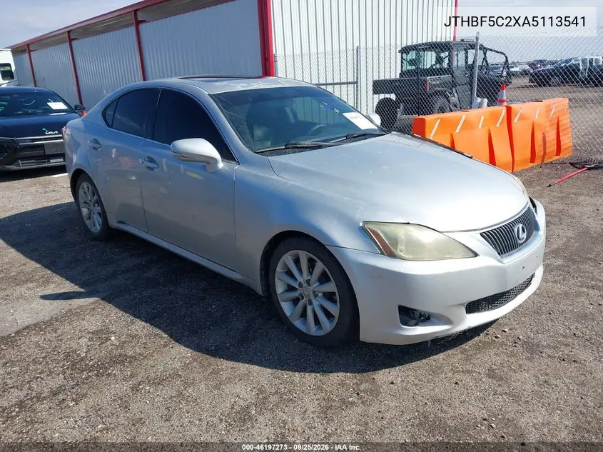 LEXUS IS 2010, VIN JTHBF5C2XA5113541
