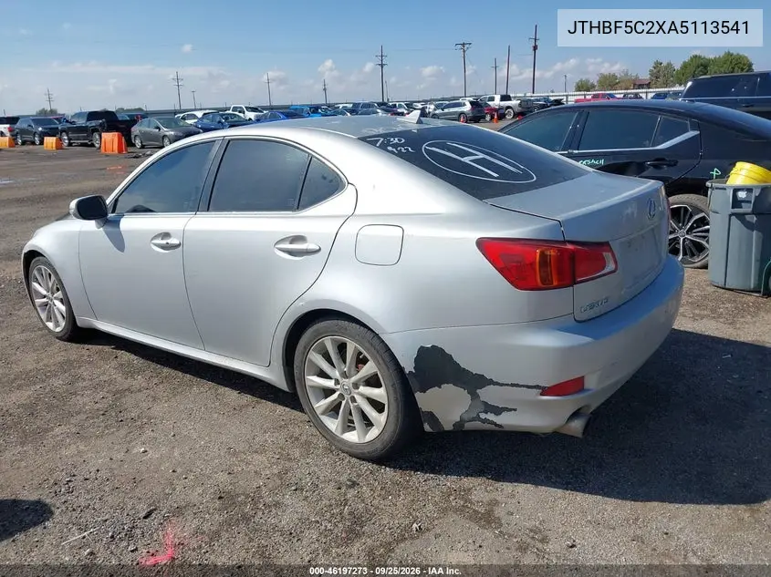 2010 LEXUS IS VIN JTHBF5C2XA5113541 — фото 3