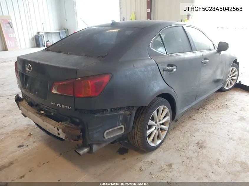 2010 LEXUS IS VIN JTHCF5C28A5042568 — фото 4