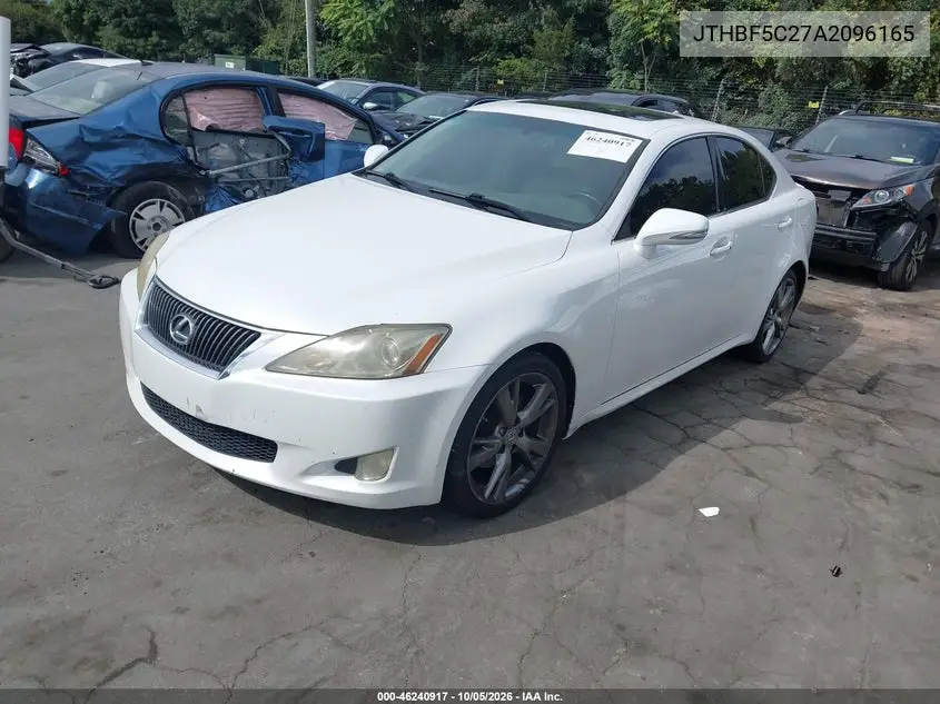 2010 LEXUS IS VIN JTHBF5C27A2096165 — фото 2