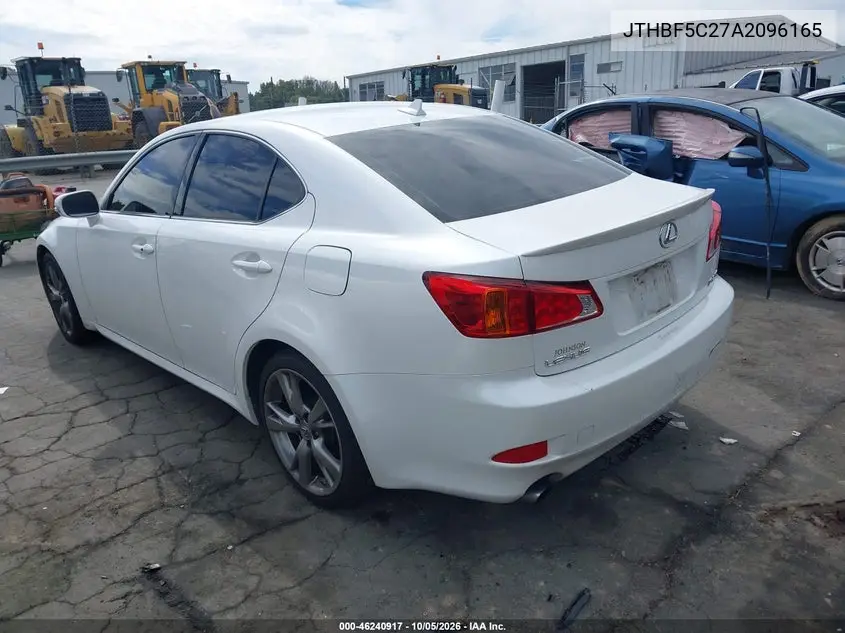 2010 LEXUS IS VIN JTHBF5C27A2096165 — фото 3