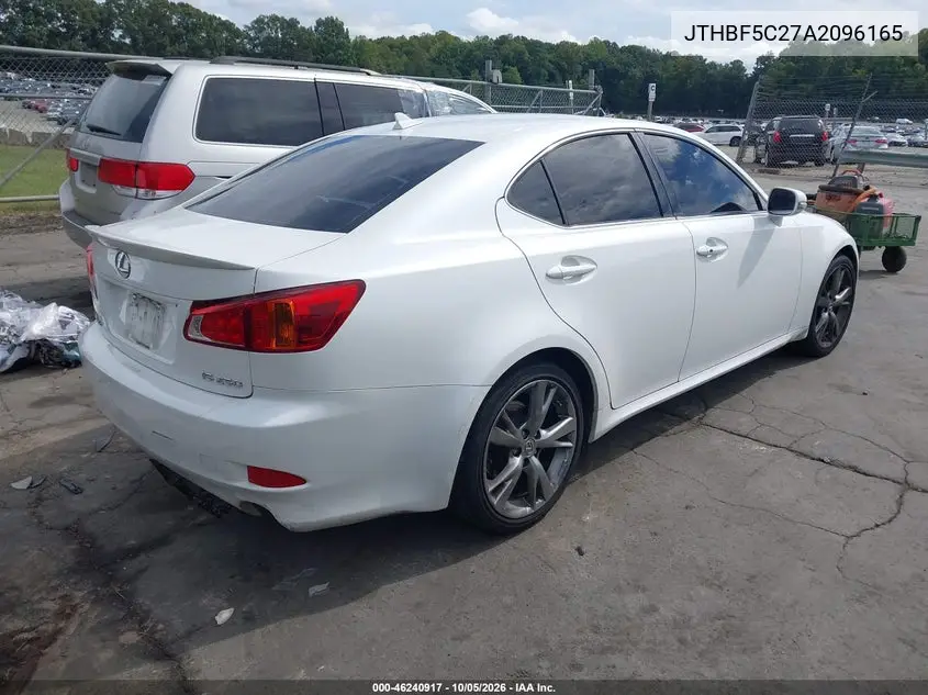 2010 LEXUS IS VIN JTHBF5C27A2096165 — фото 4