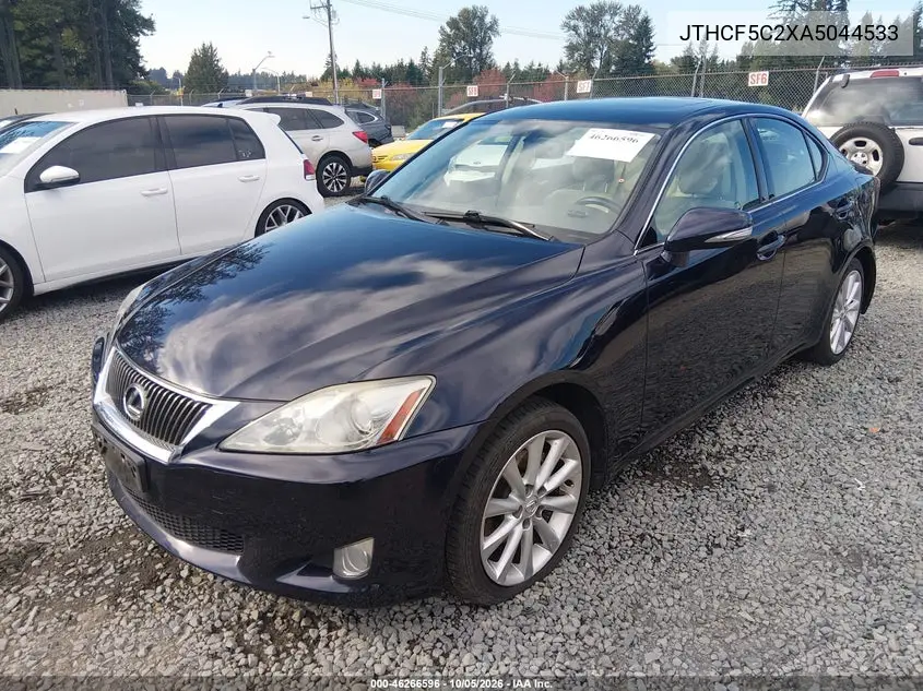 2010 LEXUS IS VIN JTHCF5C2XA5044533 — фото 2
