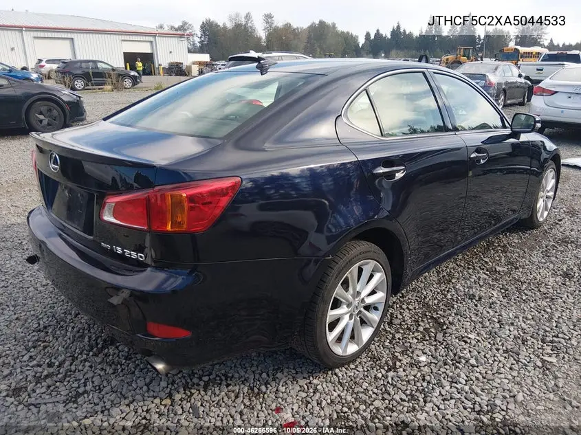 2010 LEXUS IS VIN JTHCF5C2XA5044533 — фото 4
