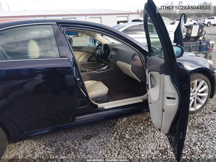 2010 LEXUS IS VIN JTHCF5C2XA5044533 — фото 5
