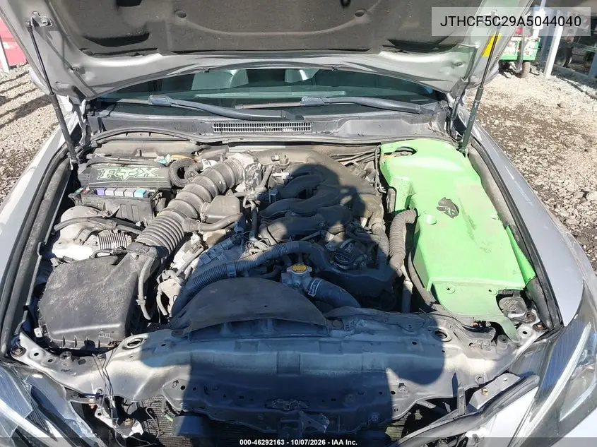 2010 LEXUS IS VIN JTHCF5C29A5044040 — фото 10