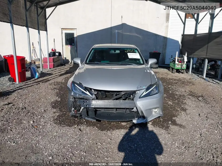 2010 LEXUS IS VIN JTHCF5C29A5044040 — фото 12