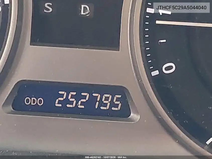 2010 LEXUS IS VIN JTHCF5C29A5044040 — фото 15
