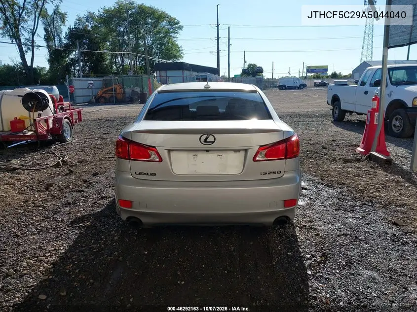 2010 LEXUS IS VIN JTHCF5C29A5044040 — фото 16