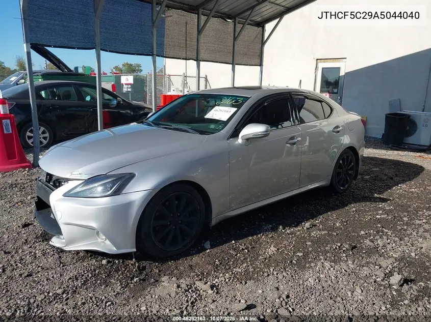 2010 LEXUS IS VIN JTHCF5C29A5044040 — фото 2