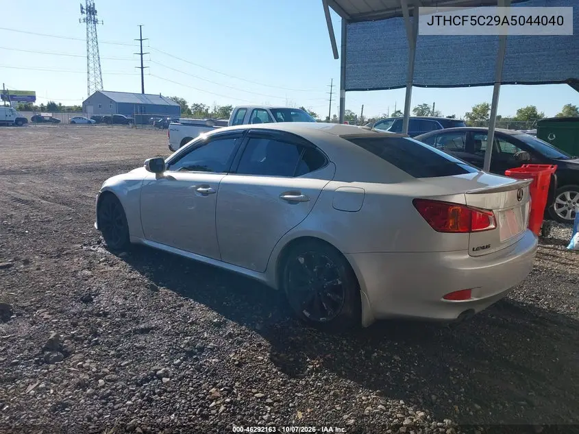 2010 LEXUS IS VIN JTHCF5C29A5044040 — фото 3