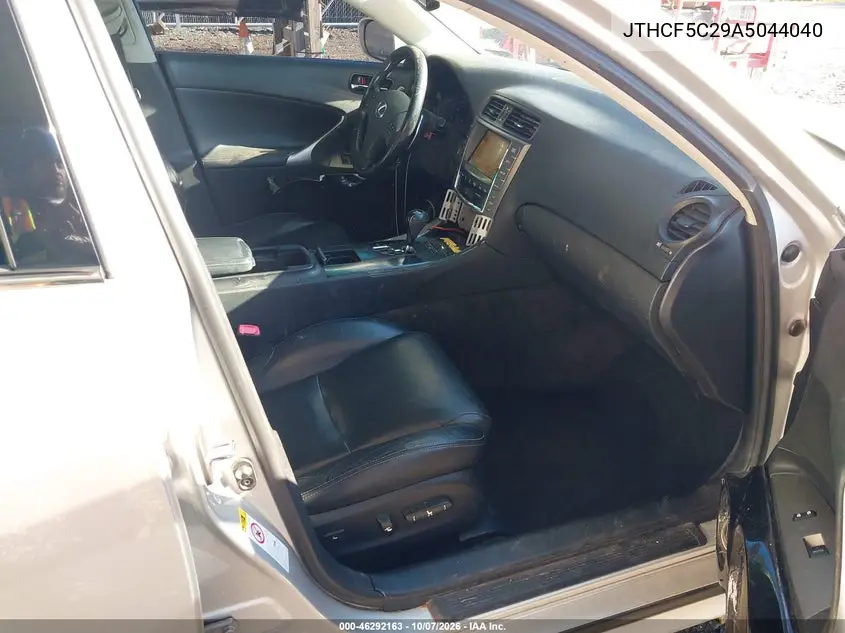 2010 LEXUS IS VIN JTHCF5C29A5044040 — фото 5