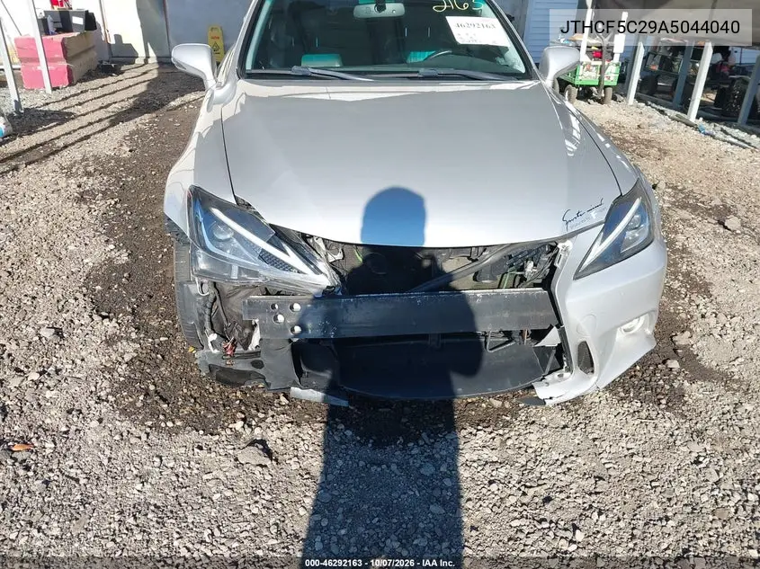 2010 LEXUS IS VIN JTHCF5C29A5044040 — фото 6