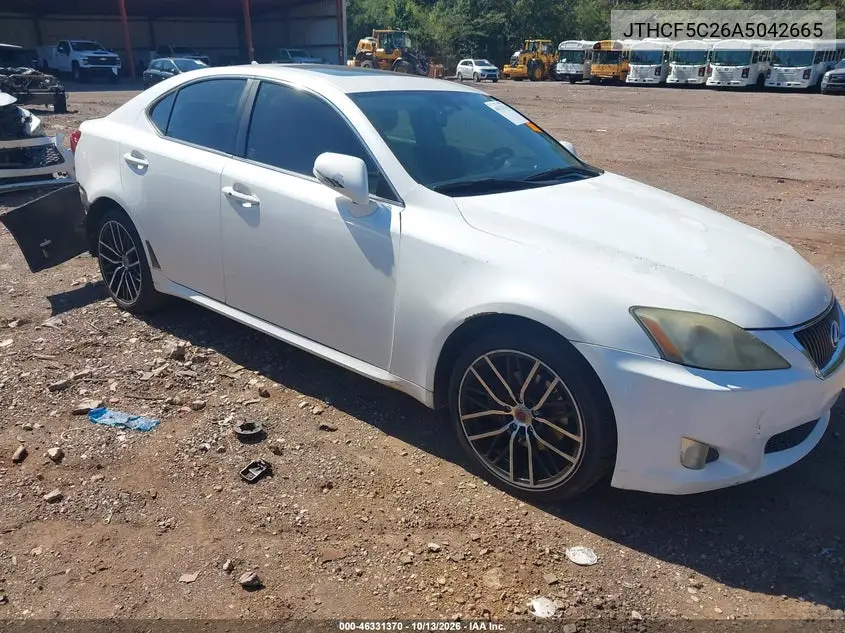 LEXUS IS 2010, VIN JTHCF5C26A5042665