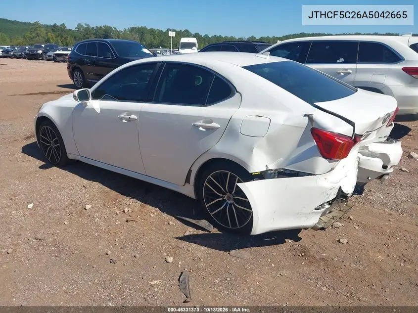 2010 LEXUS IS VIN JTHCF5C26A5042665 — фото 3