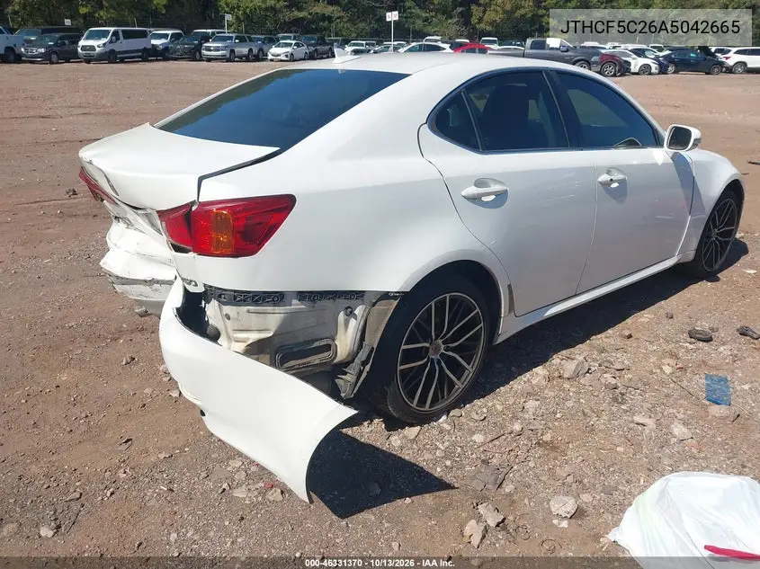 2010 LEXUS IS VIN JTHCF5C26A5042665 — фото 4