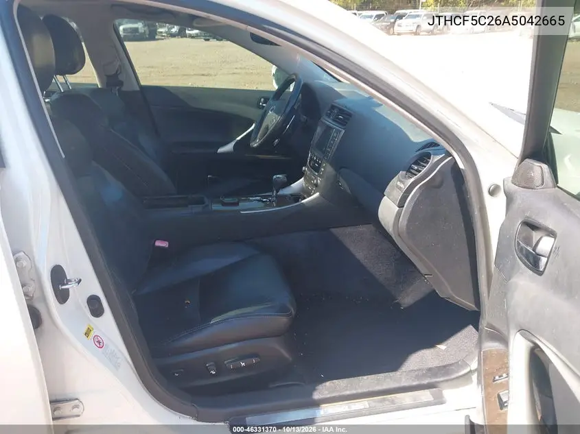 2010 LEXUS IS VIN JTHCF5C26A5042665 — фото 5