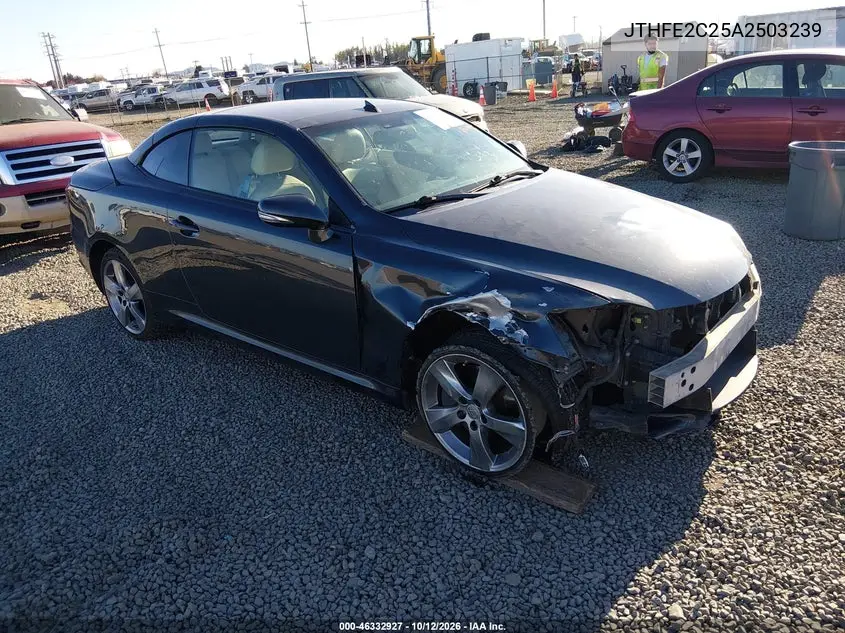 2010 LEXUS IS VIN JTHFE2C25A2503239 — фото 2