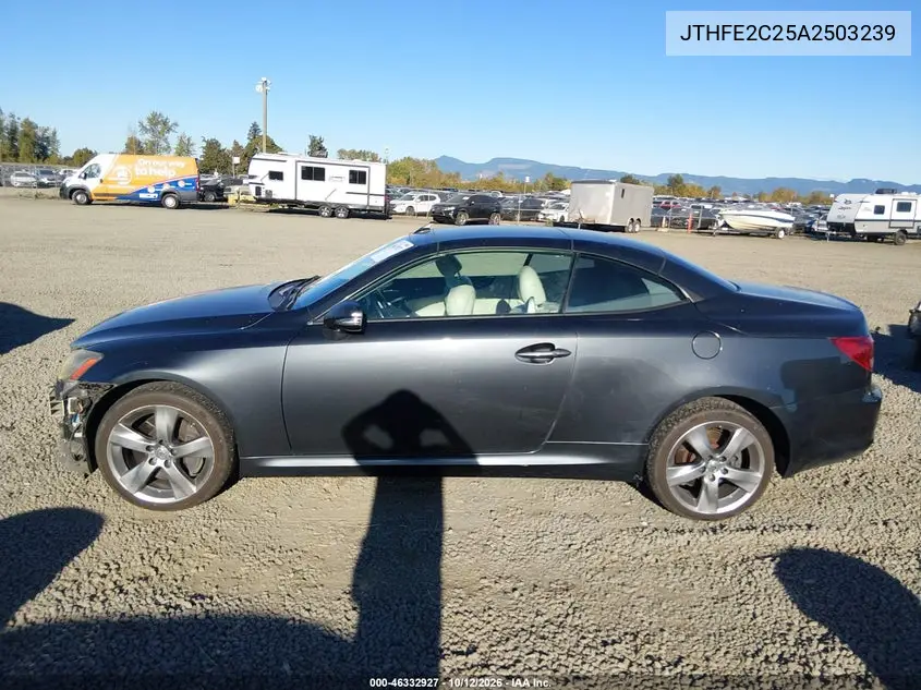 2010 LEXUS IS VIN JTHFE2C25A2503239 — фото 16