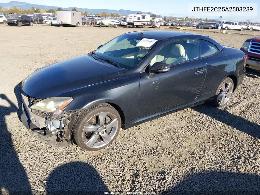 2010 LEXUS IS VIN JTHFE2C25A2503239 — фото 3