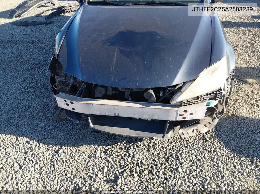 2010 LEXUS IS VIN JTHFE2C25A2503239 — фото 21