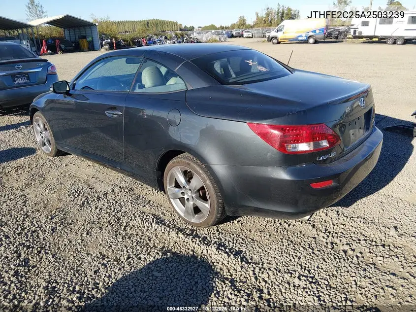 2010 LEXUS IS VIN JTHFE2C25A2503239 — фото 4
