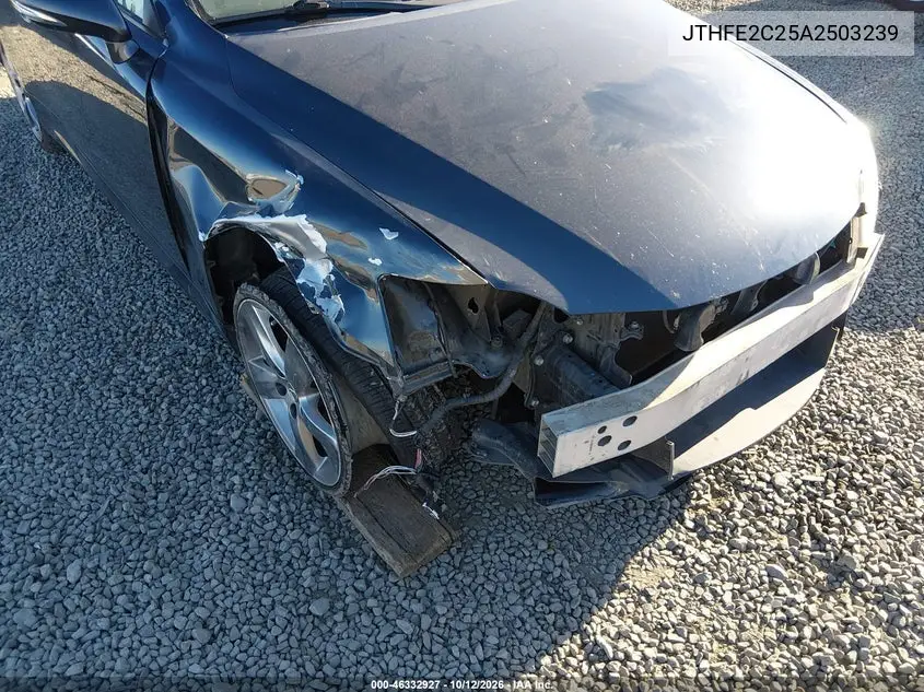 2010 LEXUS IS VIN JTHFE2C25A2503239 — фото 7