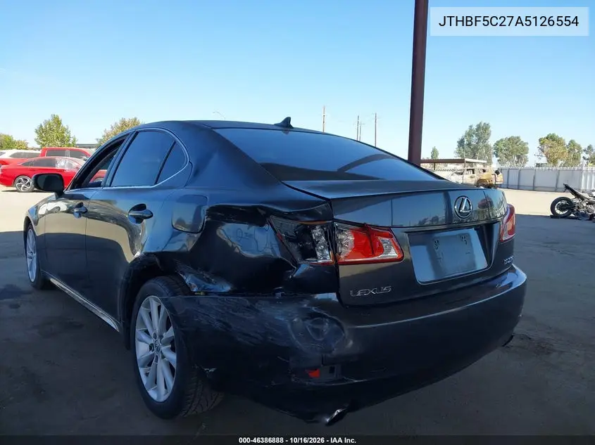 2010 LEXUS IS VIN JTHBF5C27A5126554 — фото 3