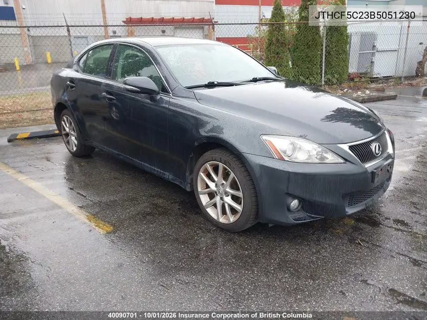 LEXUS IS 2011, VIN JTHCF5C23B5051230