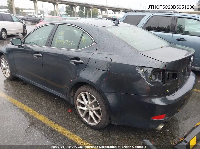 2011 LEXUS IS VIN JTHCF5C23B5051230 — фото 3