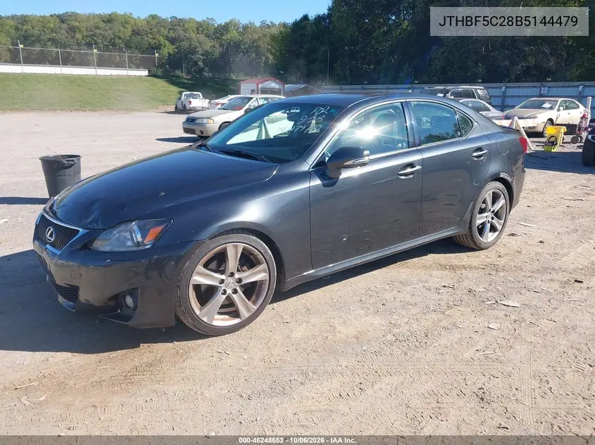 2011 LEXUS IS VIN JTHBF5C28B5144479 — фото 2