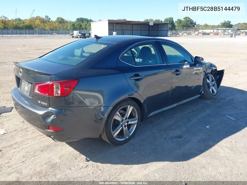 2011 LEXUS IS VIN JTHBF5C28B5144479 — фото 4