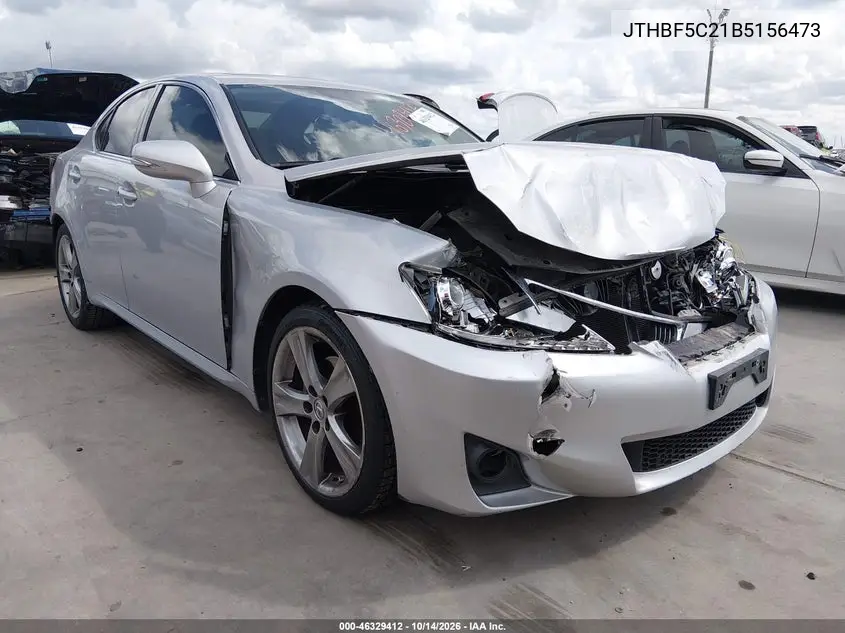 LEXUS IS 2011, VIN JTHBF5C21B5156473