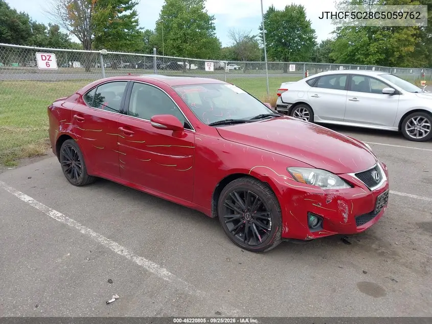 LEXUS IS 2012, VIN JTHCF5C28C5059762