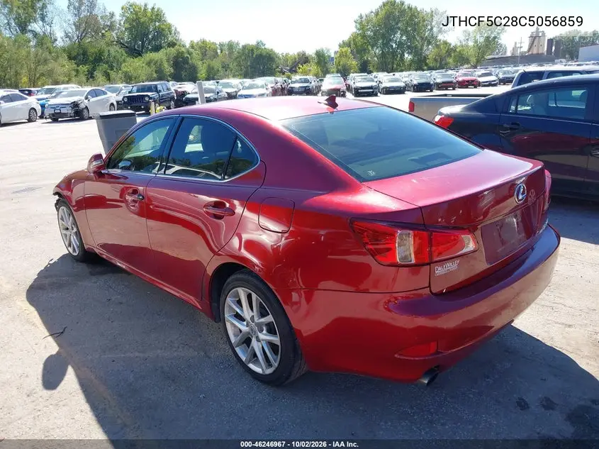 2012 LEXUS IS VIN JTHCF5C28C5056859 — фото 3