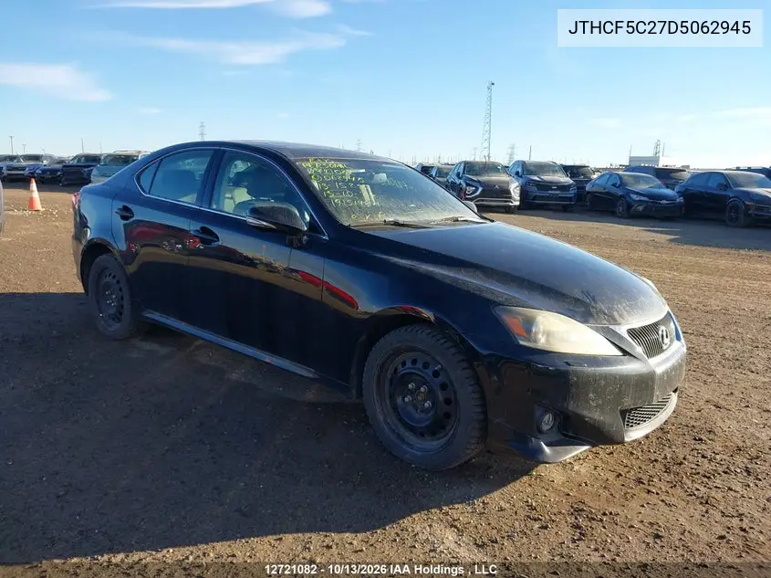 LEXUS IS 2013, VIN JTHCF5C27D5062945